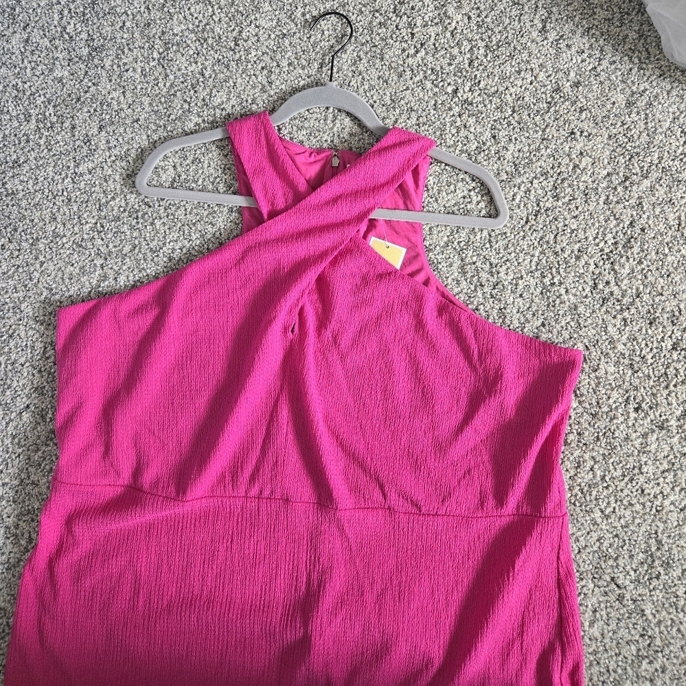 NWT Michael Kors Cross Neck Halter Sheath Dress Plus Size 3X - Picture 6 of 8
